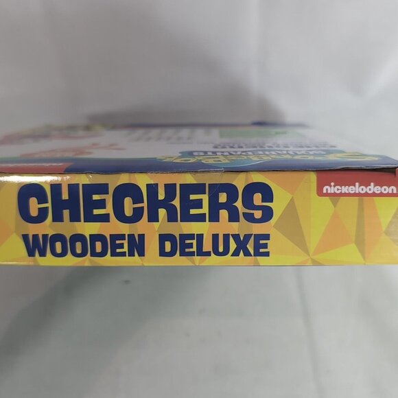 Spongebob Squarepants Checkers Wooden Deluxe Nickelodeon NEW Board Game CTSB2231 - Picture 6 of 8